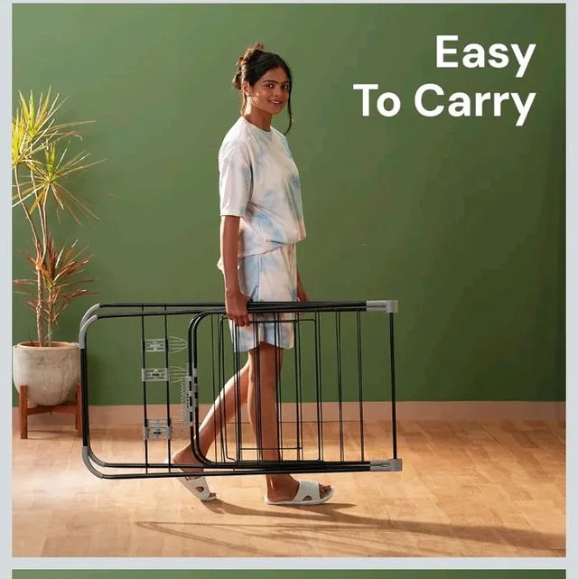 BonKaso Premium Steel Foldable Cloth Dryer Stand | Heavy Duty Clothes Drying Rack with Arm Lock & Socks Holder | 147 x 60.5 x 105.5 cm | Black & Grey
Amazon's Choice