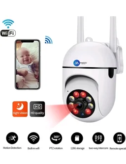 Maizic Smarthome Mini Fox 5MP UHD Wi-Fi Indoor CCTV Camera for Home with Color Night Vision, Motion Tracking, Two Way Talk and Multi Users View
400+ bought in past month