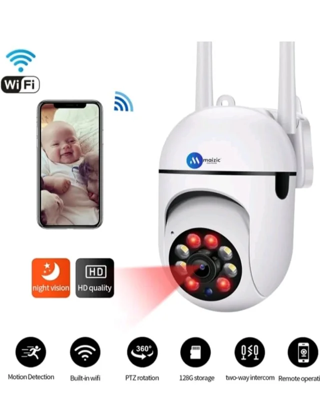 Maizic Smarthome Mini Fox 5MP UHD Wi-Fi Indoor CCTV Camera for Home with Color Night Vision, Motion Tracking, Two Way Talk and Multi Users View
400+ bought in past month