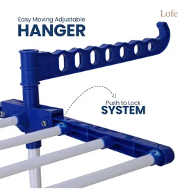 LOFE Steel Floor Cloth Dryer Stand, 2 Tier Foldable, 14 Rods
Cloth Stand For Drying Clothes Foldable | 14 Hanging Rods | Anti-Rust Metal | Indoor & Outdoor | Portable & Space Saving