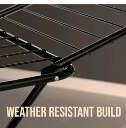 amazon basics Premium Cloth Drying Stand - 3 Way Folding, 42 Feet Drying Length, 20 Drying Rails, Lightweight (Black)