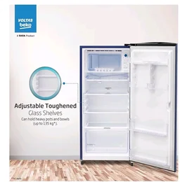 Voltas Beko, A Tata Product 183 L, 2-Star Single Door Direct Cool Refrigerator with Fresh Box Technology (RDC215C / 2S0XER0M0000GO, Hairline Blue)