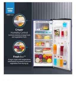 the Voltas Beko Store
3.9
3.9 out of 5 stars
(257)
Voltas Beko, A Tata Product 183 L, 2-Star Single Door Direct Cool Refrigerator with Fresh Box Technology (RDC215C / 2S0XER0M0000GO, Hairline Blue)