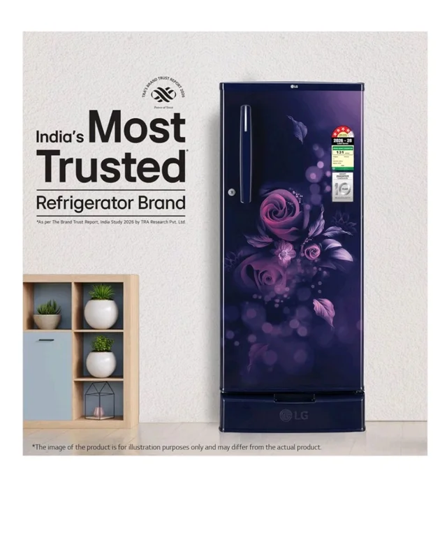 Sponsored
Visit the LG Store
4.3
4.3 out of 5 stars
(4,357)
LG 185 L, 4 Star, Smart Inverter, Direct Cool Single Door Refrigerator (GLD1945ZOBE, Blue Euphoria, Base stand with Drawer)