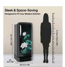 LG Smart Choice 185 L, 5 Star, Smart Inverter, Direct Cool Single Door Refrigerator (GLD1956ZAEL, Emerald Lotus, Base stand with Drawer, Runs on a Home Inverter,Fit Max Chiller Tray, 2026 Model)
Amazon's Choice