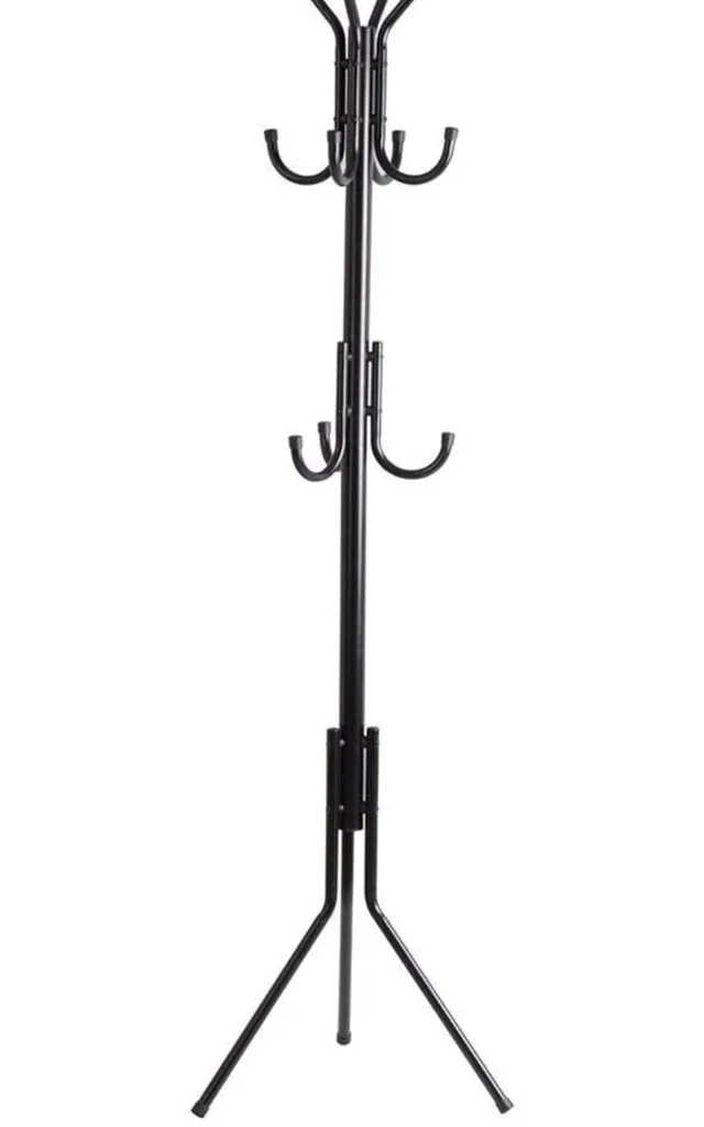 Lukzer 8 Hook Coat Hanger Metal Clothes Stand Hanging Pole Wrought Iron Rack Standing Shelf Unit for Home, Bedroom Space Saver Storage Organizer for Garments, Scarf, Bag (Black/170 x 42cm) DL-8H-BL
200+ bought in past month