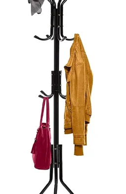 Way Furniture Best for Hanging Up Jacket, Purse, Hand-Bag, Cloth, Hat, Winter Scarf Holder - Home or Office Floor Hanger 12-Hooks Organizer, Black
Amazon's Choice