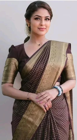 Sugathari Women's Maroon Banarasi Kanchipuram Art Silk Saree for Women – Traditional Wedding & Party Saree with Blouse Piece – Ethnic Indian Silk Saree for Bridal, Festive (KS-156)
50+ bought in past month