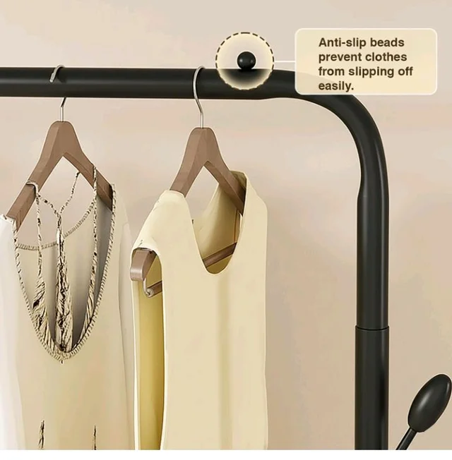 House of Quirk Heavy Duty Iron Garment Rack with 8 Branch Hooks – Freestanding Clothes Organizer Stand with Top Rod & Bottom Shelf for Bedroom & Entryway (Black, 150×42×110 cm)
1K+ bought in past month