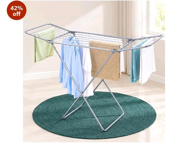 20 Rails
Mild Steel Cloth Stand For Drying Clothes Foldable with 42 Feet Drying Length & 20 Rails, Portable for Indoor & Outdoor Use
42%
off