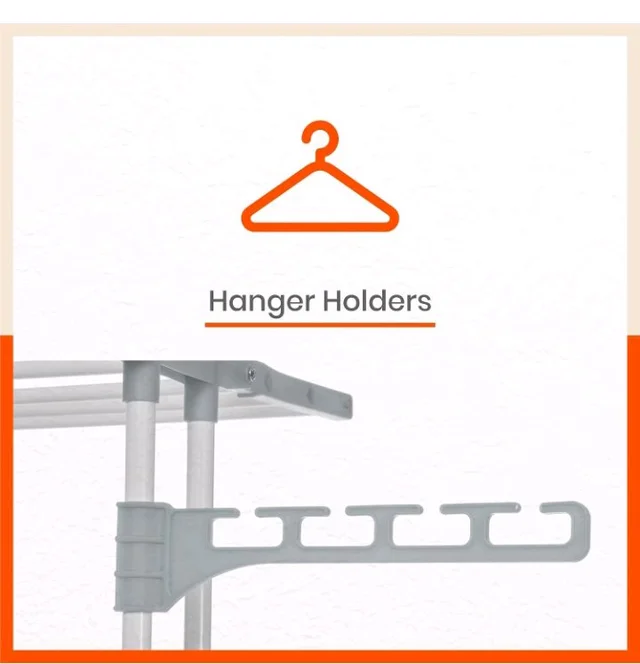 Bathla 2 Level Modular Cloth Drying Stand with Wheels - Rustproof Portable Steel Laundry Rack (Grey - Medium) - Clothes Dryer for Balcony, Indoor & Outdoor Use
61%
off