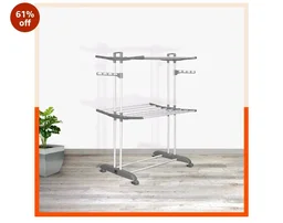 Bathla 2 Level Modular Cloth Drying Stand with Wheels - Rustproof Portable Steel Laundry Rack (Grey - Medium) - Clothes Dryer for Balcony, Indoor & Outdoor Use
61%
off