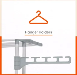 Bathla 2 Level Modular Cloth Drying Stand with Wheels - Rustproof Portable Steel Laundry Rack (Grey - Medium) - Clothes Dryer for Balcony, Indoor & Outdoor Use
61%
off