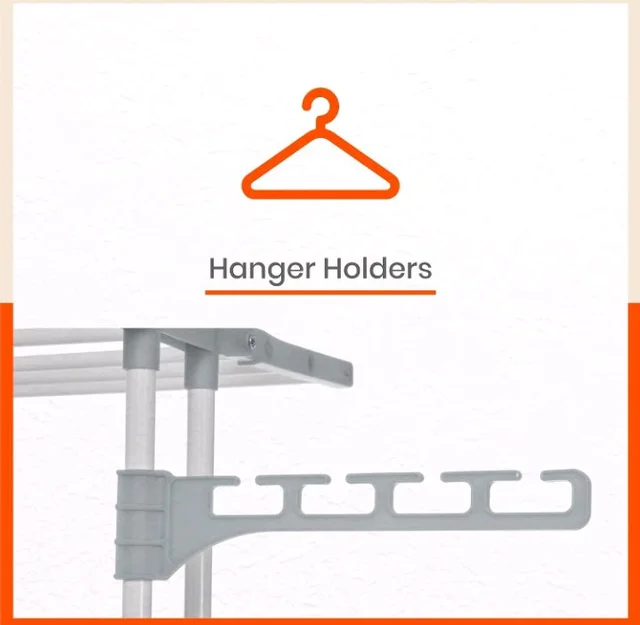 Bathla 2 Level Modular Cloth Drying Stand with Wheels - Rustproof Portable Steel Laundry Rack (Grey - Medium) - Clothes Dryer for Balcony, Indoor & Outdoor Use
61%
off