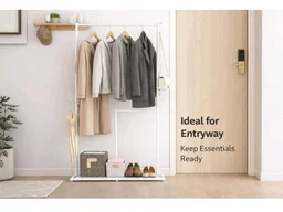 Vasukie Heavy Duty Metal Clothes Rack with Bottom Storage Shelf & Side Hooks | Freestanding Garment Stand | Wardrobe Organizer for Bedroom, Living Room & Entryway (162.5 * 80.5 * 32.5) WHITE NEW
50+ bought in past month
84%
off