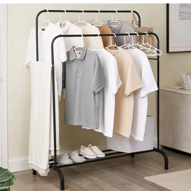 Lukzer Multi-Functional Clothes Stand with 1 Bottom Shelves | Metal Garment Rack for Hanging Clothes, Coats & Hats | Freestanding DIY Storage Organizer for Home & Office (MGS-002, 148x110x55cm, Black)
#1 Best Seller
in Clothes Rails