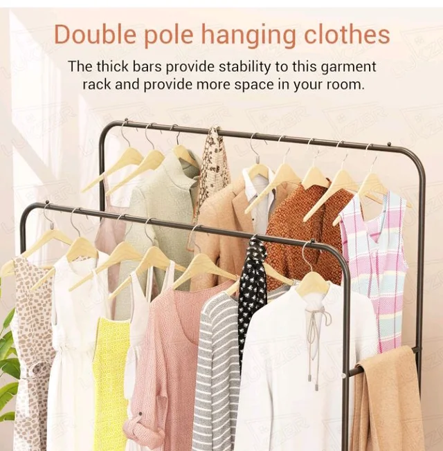 Lukzer Multi-Functional Clothes Stand with 1 Bottom Shelves | Metal Garment Rack for Hanging Clothes, Coats & Hats | Freestanding DIY Storage Organizer for Home & Office (MGS-002, 148x110x55cm, Black)
#1 Best Seller
in Clothes Rails