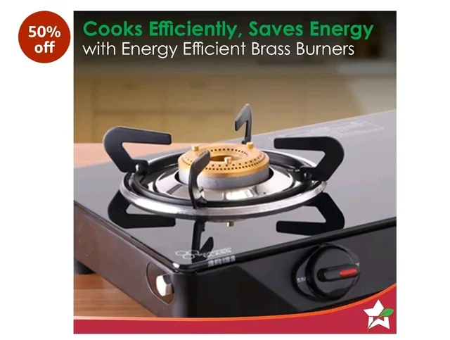 Wonderchef Zest Neo Cooktop | 2 Burners (1 Medium, 1 Small) | Premium Glass Surface | Space Saving Design | Brass Burners | ISI Approved | Free Gas Lighter and Kitchen Knife | 2-Year Warranty
Amazon's Choice