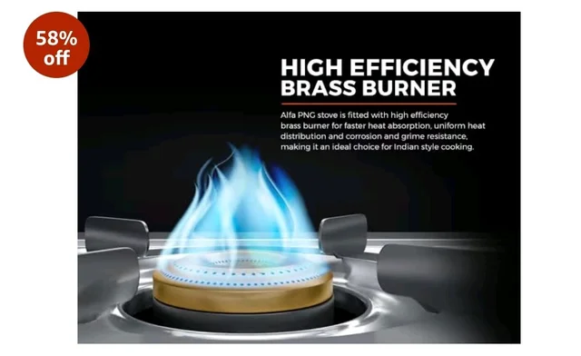 Visit the store, SURYA FLAME
SURYA FLAME
Visit the store
3.9
3.9 out of 5 stars
(2,873)
Surya Flame Majestic 2 Burner Stainless Steel Gas Stove | Manual Ignition | High-Efficiency Tri-Pin Brass Burners | Heavy-Duty Pan Support | Anti-Skid Legs | ISI Certified & 2 Years Warranty
200+ bought in past month
