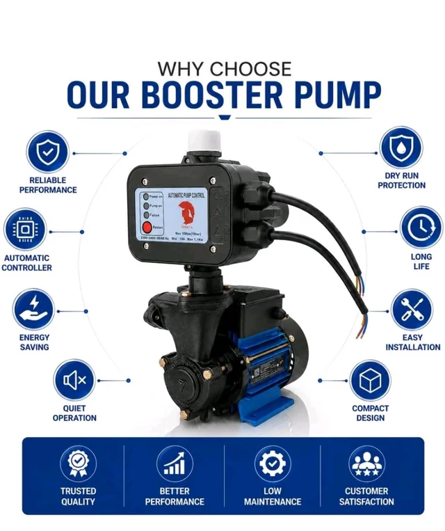 Kirloskar 0.5hp pressure booster pump | 0.5hp with automatic pump controller |water pump 0.5hp | Pressure pump