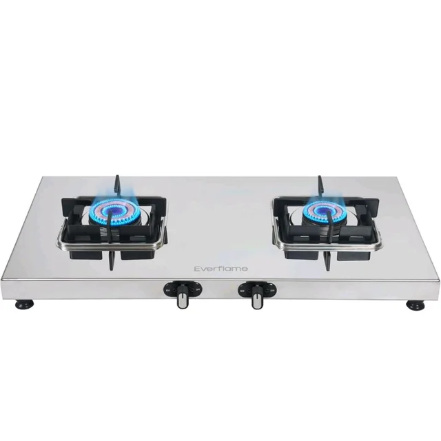 Everflame Prime Gas Stove| 2 Burner Stainless Steel Stove | Manual Ignition | LPG Stove | Gas-Saver | (1.2MM)-Thick SS Body | Brass Burner | ISI Certified | 2 Years Product Warranty + Doorstep Service
100+ bought in past month