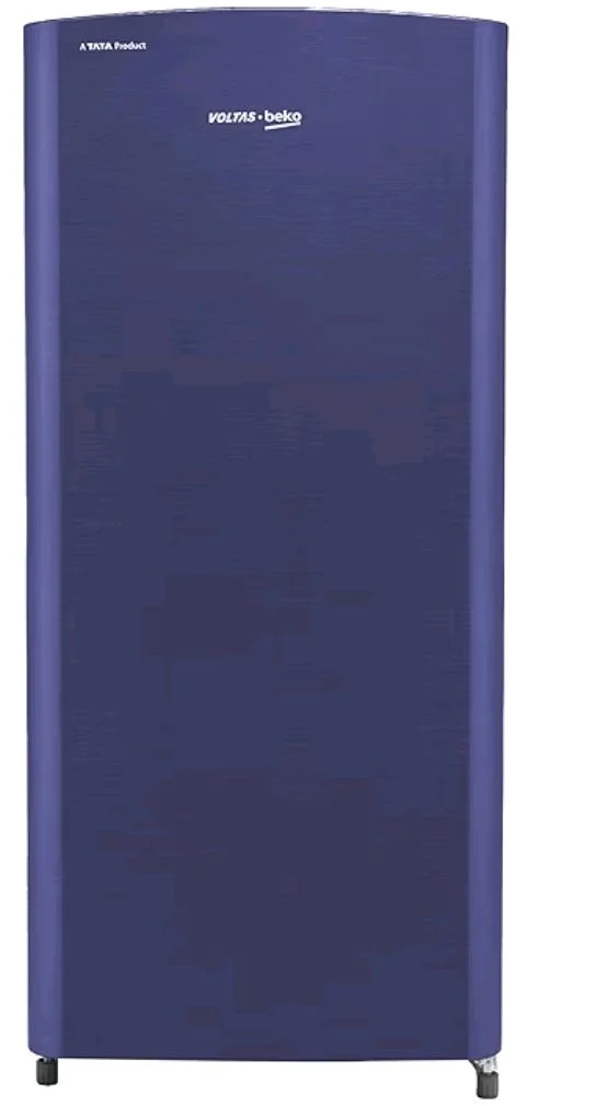 Voltas Beko, A Tata Product 183 L, 2-Star Single Door Direct Cool Refrigerator with Fresh Box Technology (RDC215C / 2S0XER0M0000GO, Hairline Blue)