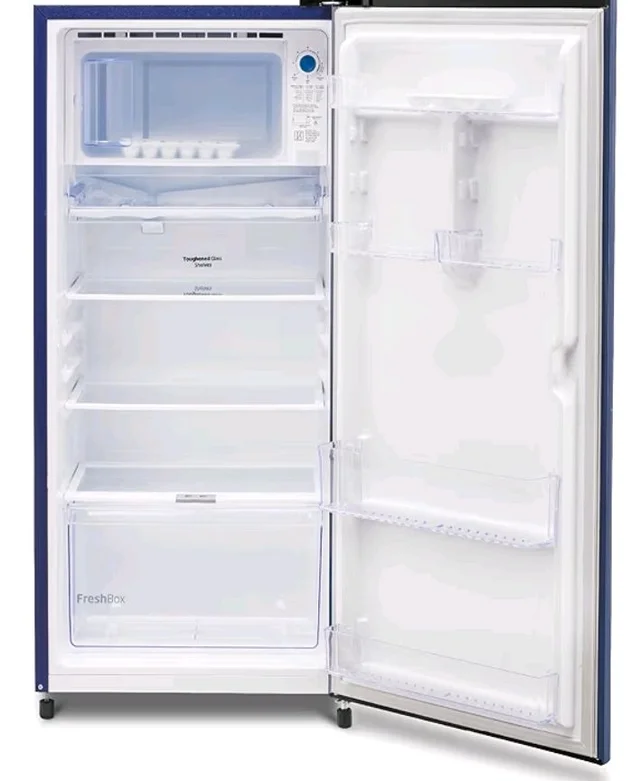 Voltas Beko, A Tata Product 183 L, 2-Star Single Door Direct Cool Refrigerator with Fresh Box Technology (RDC215C / 2S0WBR0M0000GO, Stella Blue)