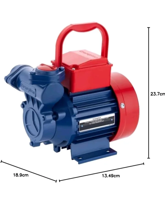 Crompton CHAMP PLUS II | 0.5 HP | Residential Water Pump Self Priming Regenerative | Single Phase| ADDS (Drip Proof Adapter) | Anti-Jam Winding | 1 Years Manufacturer's warranty