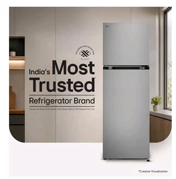LG 251 L, 1 Star, Frost-Free Smart Inverter Double Door Refrigerator with Smart Mode (GLT2516WWPZ, Shiny Steel, Multi Air Flow Cooling with Max Fresh Zone, 2026 Model)