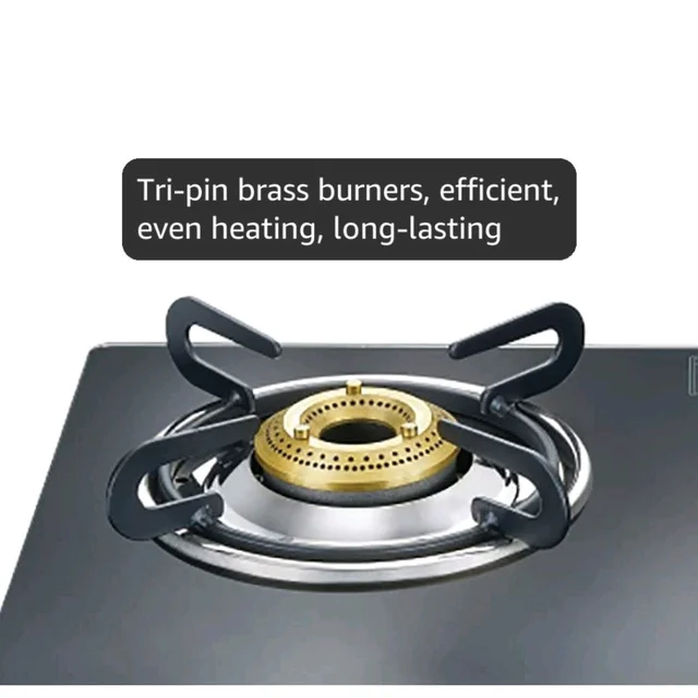Prestige Magic plus Toughened Glass-Top 2 Brass Burner LPG Gas Stove(GTMP-02) | Black Spill Proof Design | Ergonomic Knob | Tri-Pin Burner
Amazon's Choice