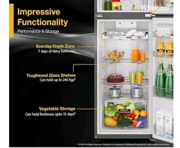 Whirlpool 235 L 3 Star Frost-free inverter Double Door Refrigerator (IF INV 278 LUNAR STEEL(3S) CONV-Y, 2026 Model)