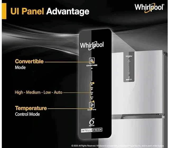 Whirlpool 235 L 3 Star Frost-free inverter Double Door Refrigerator (IF INV 278 LUNAR STEEL(3S) CONV-Y, 2026 Model)