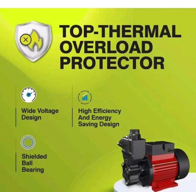 Kirloskar JALNAYAK 0.5 HP Three Phase Self Priming Water Pump, Copper Winding Monoblock Motor, Heavy Duty Pump for Domestic Water Supply, Agriculture, Irrigation and Garden Use
33%
off