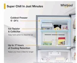 Whirlpool 235 L 2 Star Frost-free inverter Double Door Refrigerator (NEO SP278 PRM LUNAR STEEL(2S, 2026 Model)-Y, 2026 Model)