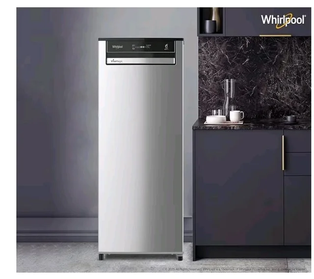 Whirlpool 192 L 3 Star Vitamagic PRO Frost Free Direct-Cool Single Door Refrigerator (215 VMPRO PRM 3S RADIANT STEEL-Y, Silver, Auto Defrost Technology, 2026 Model)
Product Images and Videos (AI-Generated Alt Text)