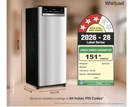 Whirlpool 192 L 3 Star Vitamagic PRO Frost Free Direct-Cool Single Door Refrigerator (215 VMPRO PRM 3S RADIANT STEEL-Y, Silver, Auto Defrost Technology, 2026 Model)
Product Images and Videos (AI-Generated Alt Text)