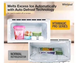 Whirlpool 192 L 3 Star Vitamagic PRO Frost Free Direct-Cool Single Door Refrigerator (215 VMPRO PRM 3S RADIANT STEEL-Y, Silver, Auto Defrost Technology, 2026 Model)
Product Images and Videos (AI-Generated Alt Text)
