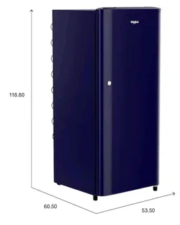 Whirlpool 184 L 2 Star Direct-Cool Single Door Refrigerator (205 WDE CLS 2S SAPPHIRE BLUE-Y, Blue, 2026 Model)