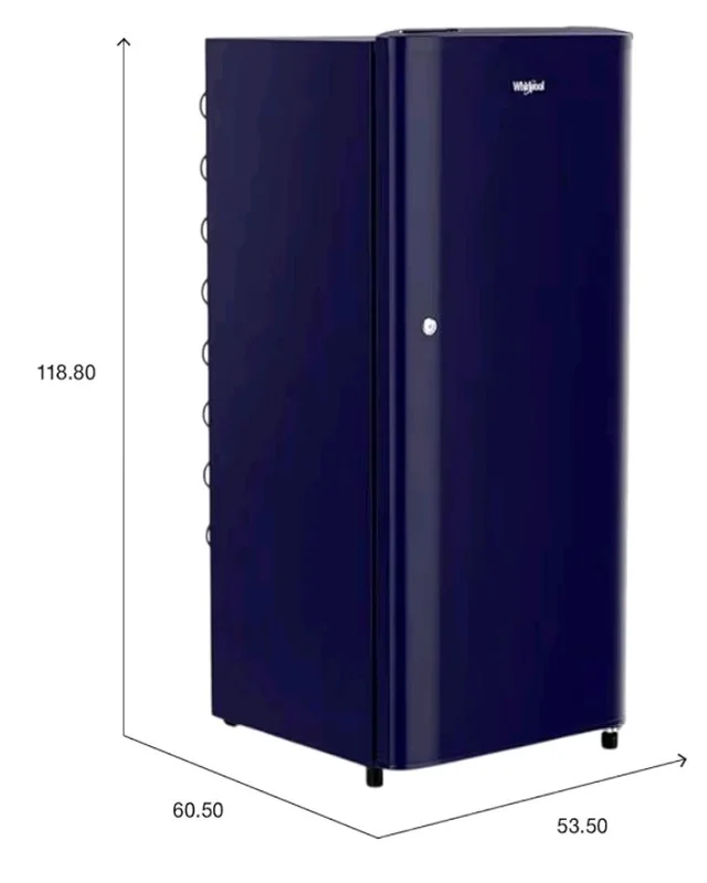 Whirlpool 184 L 2 Star Direct-Cool Single Door Refrigerator (205 WDE CLS 2S SAPPHIRE BLUE-Y, Blue, 2026 Model)