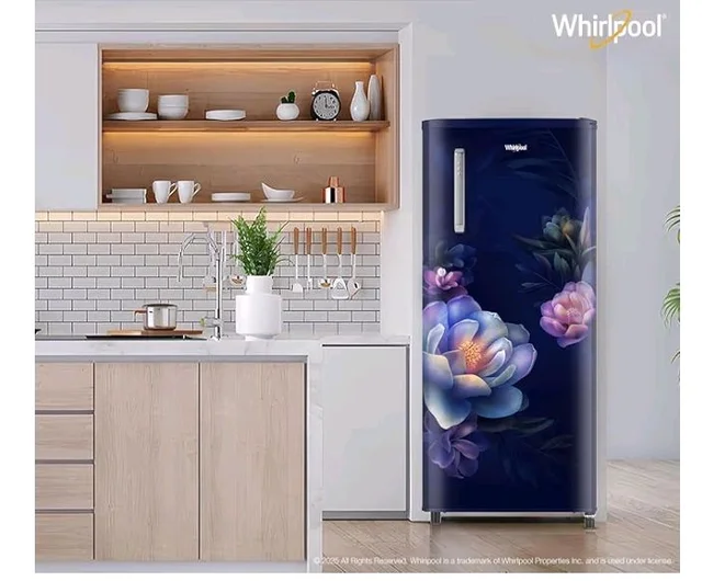 Whirlpool 184 L 2 Star Direct-Cool Single Door Refrigerator (205 WDE PRM 2S SAPPHIRE SERENA-Y, Blue, 2026 Model)