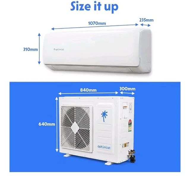 Optimist 1.39 T 5Star WiFi Inverter Split AC | Lowest Bill ISEER 6.05 | 5-Yr Comp Warranty | 50°C Tested Cooling | Turbo+ up to 1.9Ton Cooling | In-App Gas Level Indicator(ODU-SUHC48ZV, IDU- SEHC48ZV)