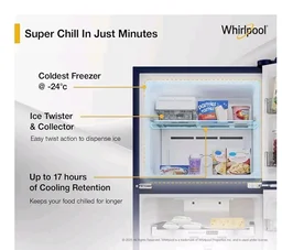 Whirlpool 235 L 2 Star Frost-free inverter Double Door Refrigerator (NEO SP278 PRM SAPPHIRE ROSE(2S)-Y, 2026 Model)
