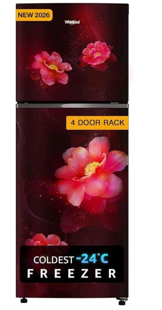 Whirlpool 235 L 2 Star Frost-free inverter Double Door Refrigerator (NEO SP278 PRM WINE ROSE(2S)-Y, 2026 Model)