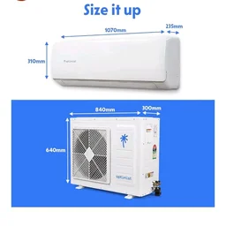 Optimist 1.39 T 5Star WiFi Inverter Split AC | Lowest Bill ISEER 6.05 | 5-Yr Comp Warranty | 50°C Tested Cooling | Turbo+ up to 1.9Ton Cooling | In-App Gas Level Indicator(ODU-SUHC48ZV, IDU- SEHC48ZV)