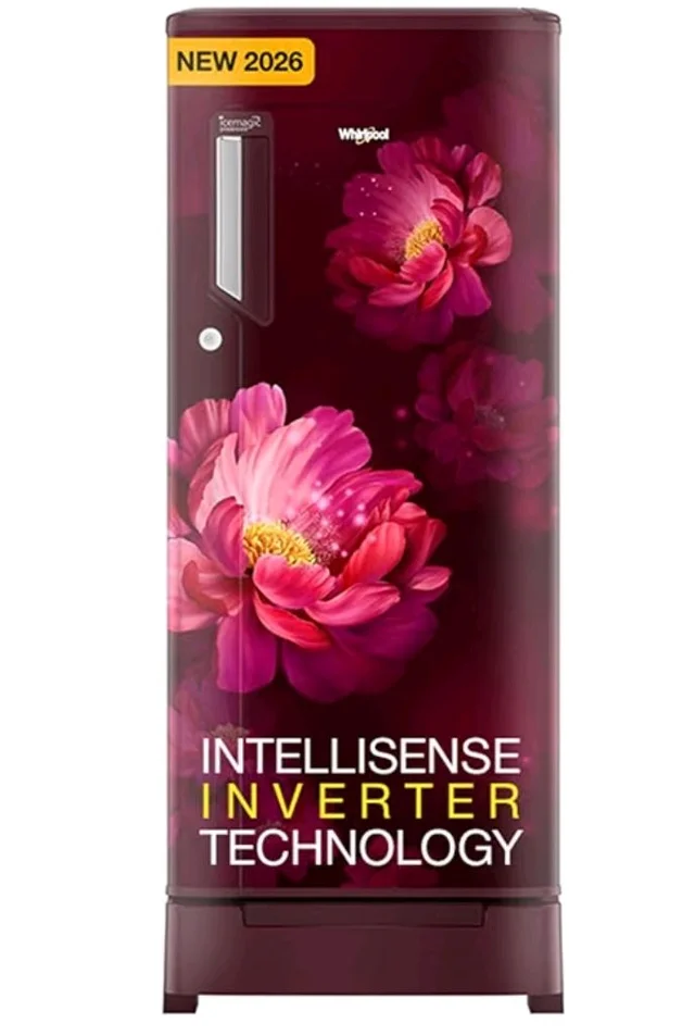 Whirlpool 192 L 4 Star Direct-Cool Single Door Refrigerator with Base Drawer (215 IMPC ROY 4S Wine PEONY-Y, Red, 2026 Model)
Product Images and Videos (AI-Generated Alt Text)