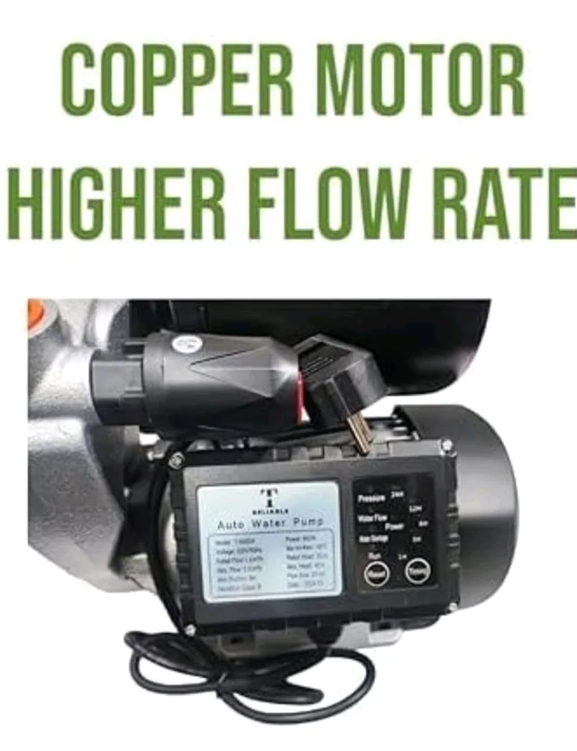 COPPER MOTOR, BLUE, PRESSURE BOOSTER PUMP SELFPriming Water Pump, 1 HP, 800W, 220V, Automatic Pressure Control, 5-6 Points AUTO ON/OFF 2-3 BATHROOMS