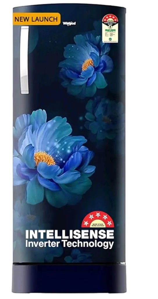 Whirlpool 207 L 5 Star Icemagic Pro Inverter Direct-Cool Single Door Refrigerator (230 IMPRO ROY 5S INV SAPPHIRE PEONY-Y, Blue, 2026 Model)