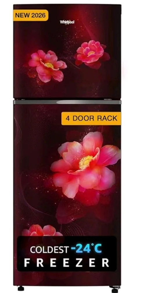 Whirlpool 235 L 2 Star Frost-free inverter Double Door Refrigerator (NEO SP278 PRM WINE ROSE(2S)-Y, 2026 Model)