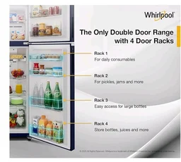Whirlpool 235 L 2 Star Frost-free inverter Double Door Refrigerator (NEO SP278 PRM SAPPHIRE ROSE(2S)-Y, 2026 Model)