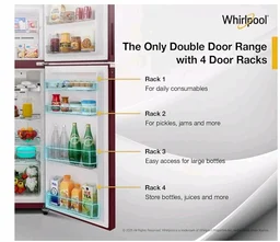 Whirlpool 235 L 2 Star Frost-free inverter Double Door Refrigerator (NEO SP278 PRM WINE ROSE(2S)-Y, 2026 Model)